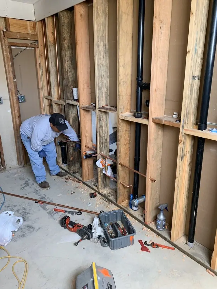 Commercial rough-in plumbing for Water Heater Replacement in Greenville Manor